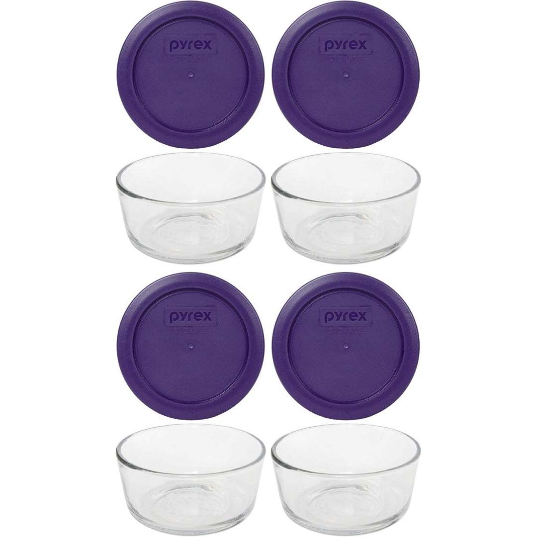 Ingredienti conservati in uno spazio separato di colore viola